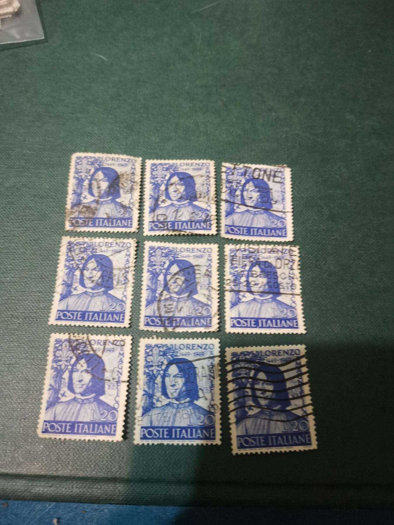 292意大利 纪念邮票9套一起出让