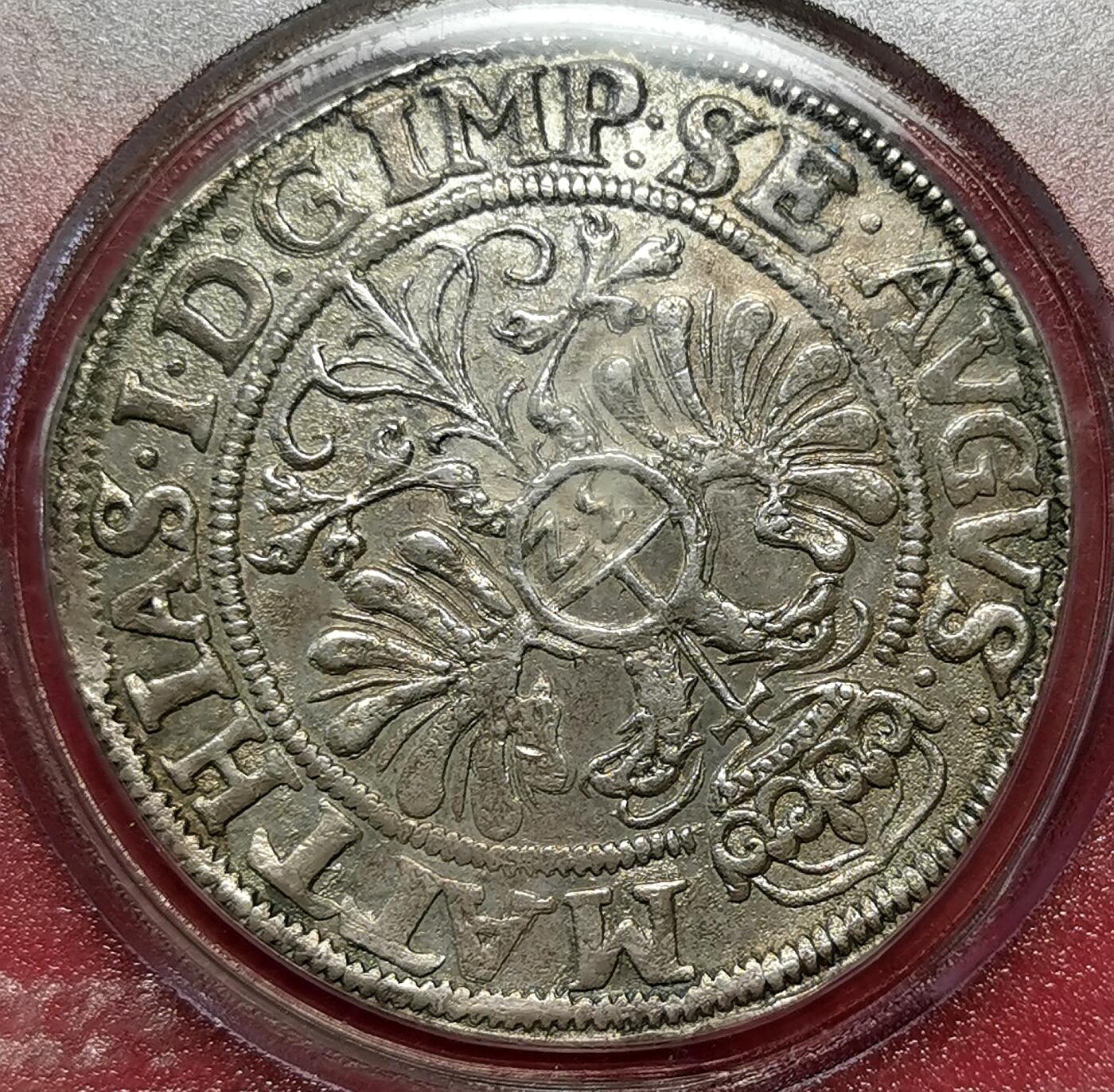 凡希社世界钱币微拍第二百七十一期 荐！1619汉萨同盟帝国自由市吕贝克泰勒大银PCGS-AU55，淡金五彩，压印细节优良，气韵典雅古朴！正面的羊羔图案象征贸易与财富，从十二世纪到十六世纪，作为同盟首府的吕贝克曾是北欧最重要的商业中心。