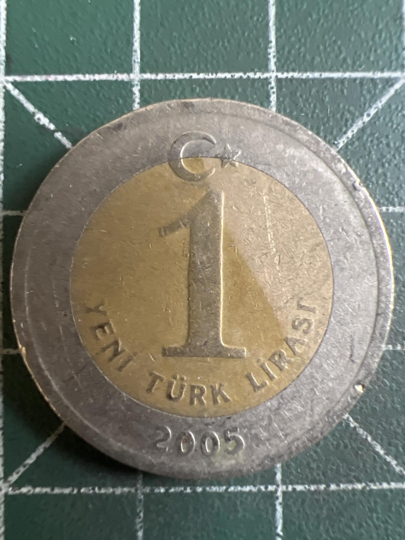 第616期 硬币专场 （无押金，捡漏，全场50包邮，偏远地区除外，接收代拍业务） 土耳其1里拉 双色币