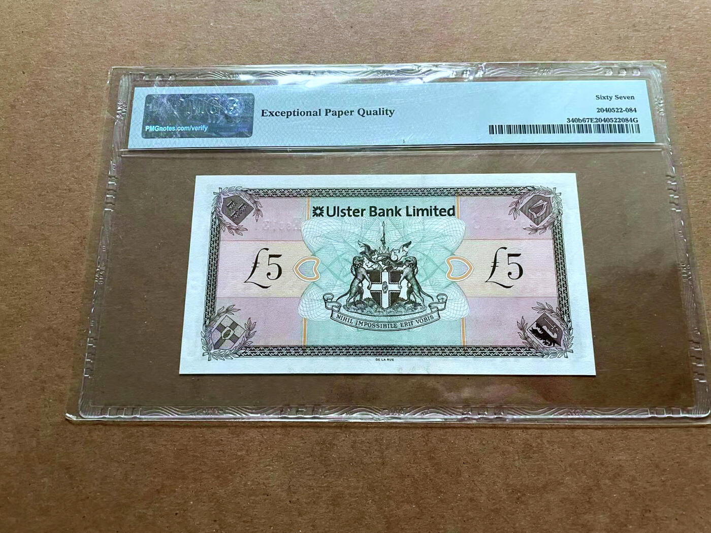 【Blue Auction】✨世界纸币精拍第485期【精】 【无47】北爱尔兰 2013年5镑 PMG67EPQ 高分