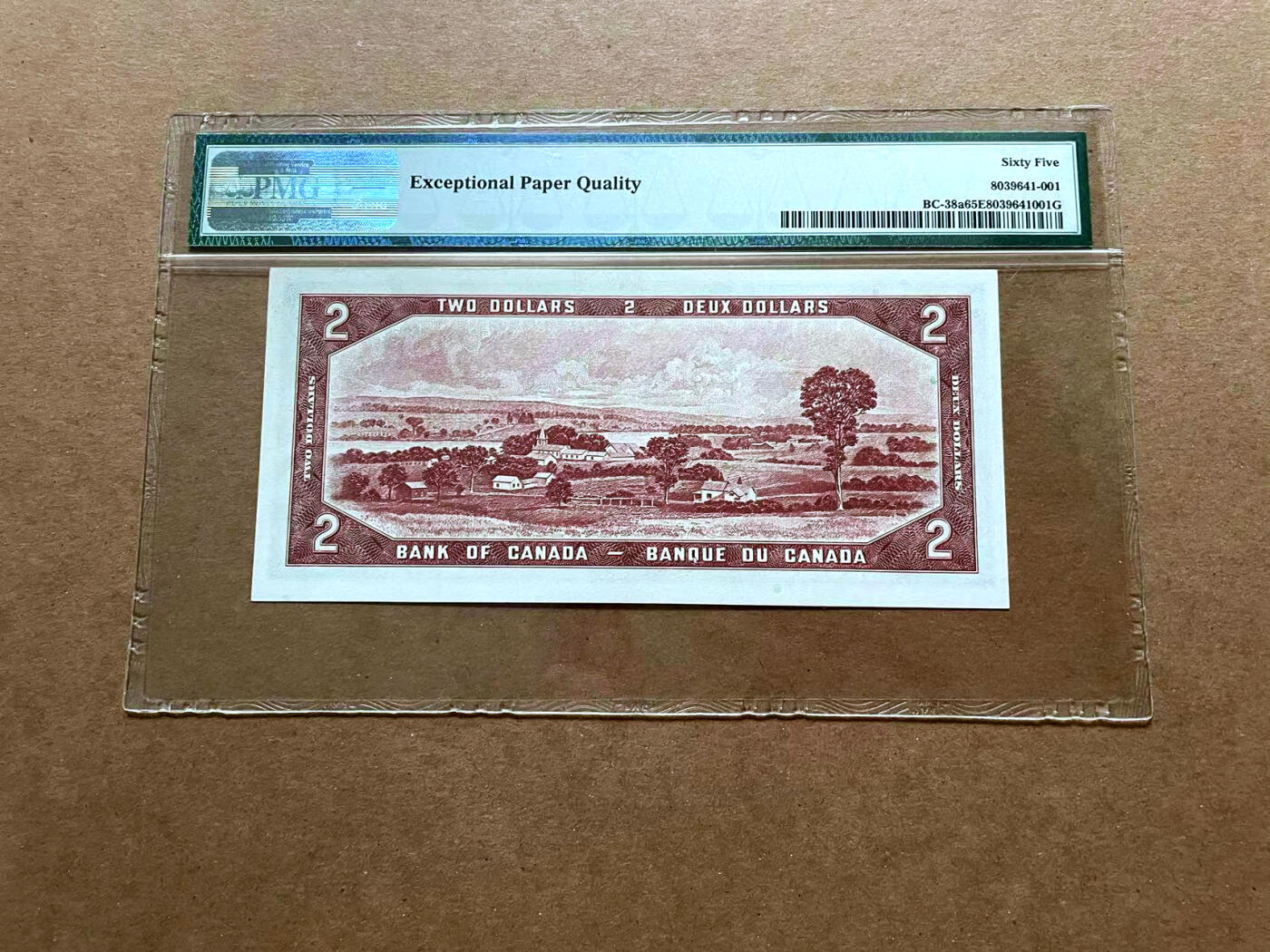 【Blue Auction】✨世界纸币精拍第485期【精】 【6681888豹子号 倒置号 少见】加拿大 1954年2元 女王 PMG65EPQ 绝品 