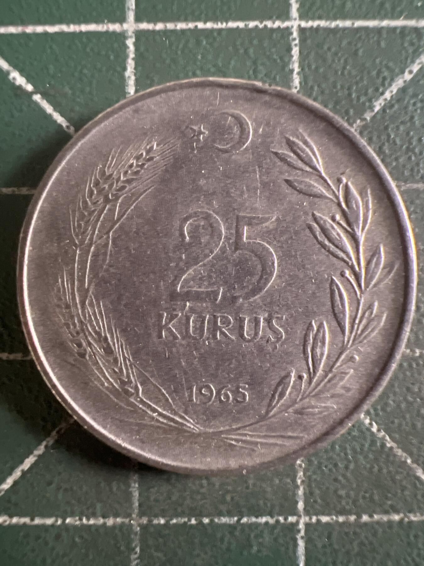 第651期 硬币专场 （无押金，捡漏，全场50包邮，偏远地区除外，接收代拍业务，本店十天发一次货） 土耳其25库鲁