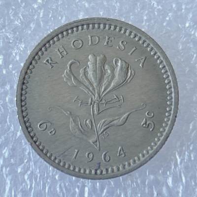 海外回流1元起拍小铺 各国钱币散币场 第12期 - 英属罗德西亚1964年5分小镍币 