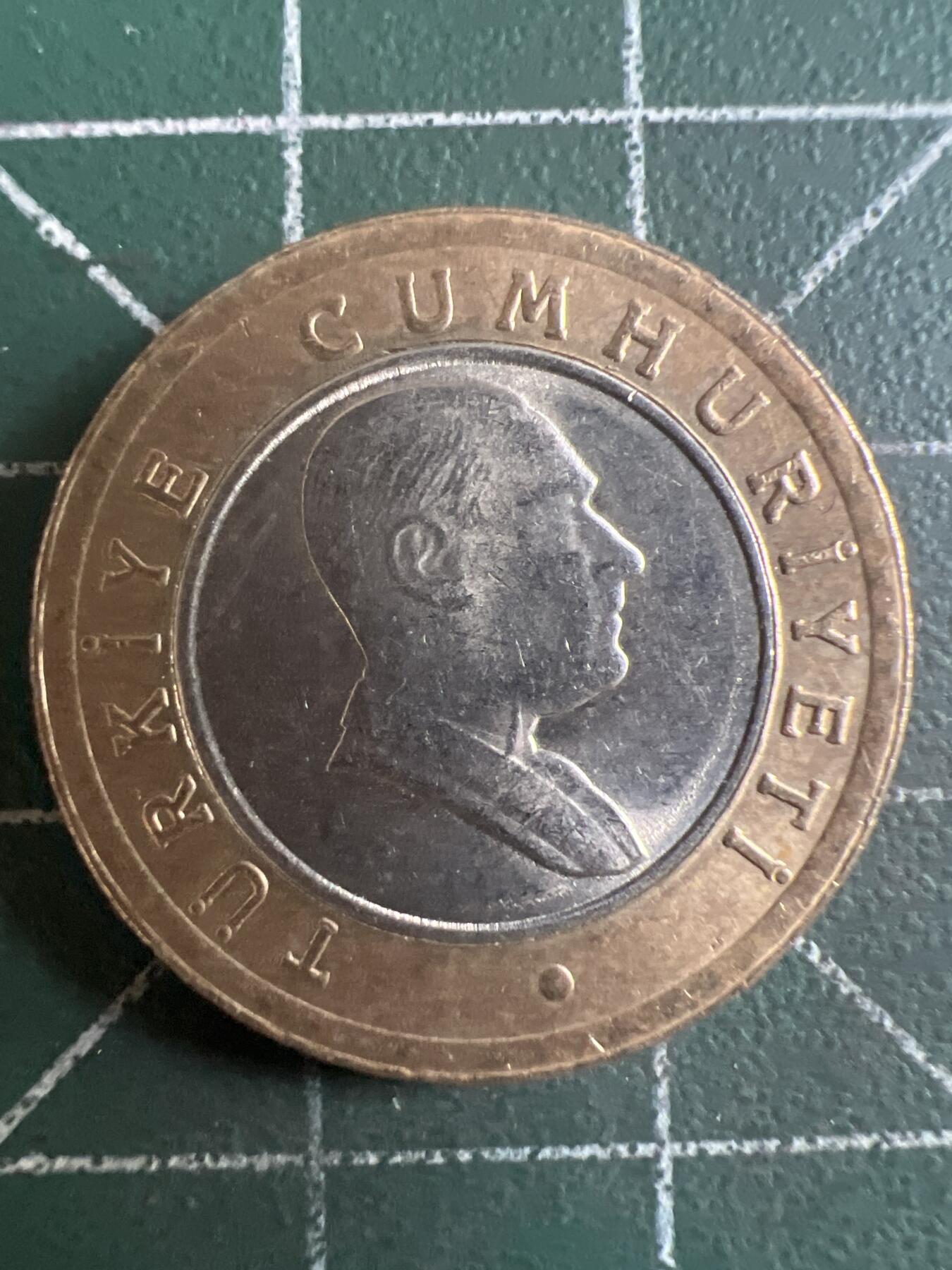 第616期 硬币专场 （无押金，捡漏，全场50包邮，偏远地区除外，接收代拍业务） 土耳其50库鲁 双色币