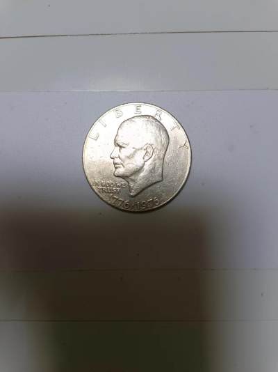 【20240604】非全新纸币第141场 - 美国独立200周年纪念币，艾森豪威尔头像，少见