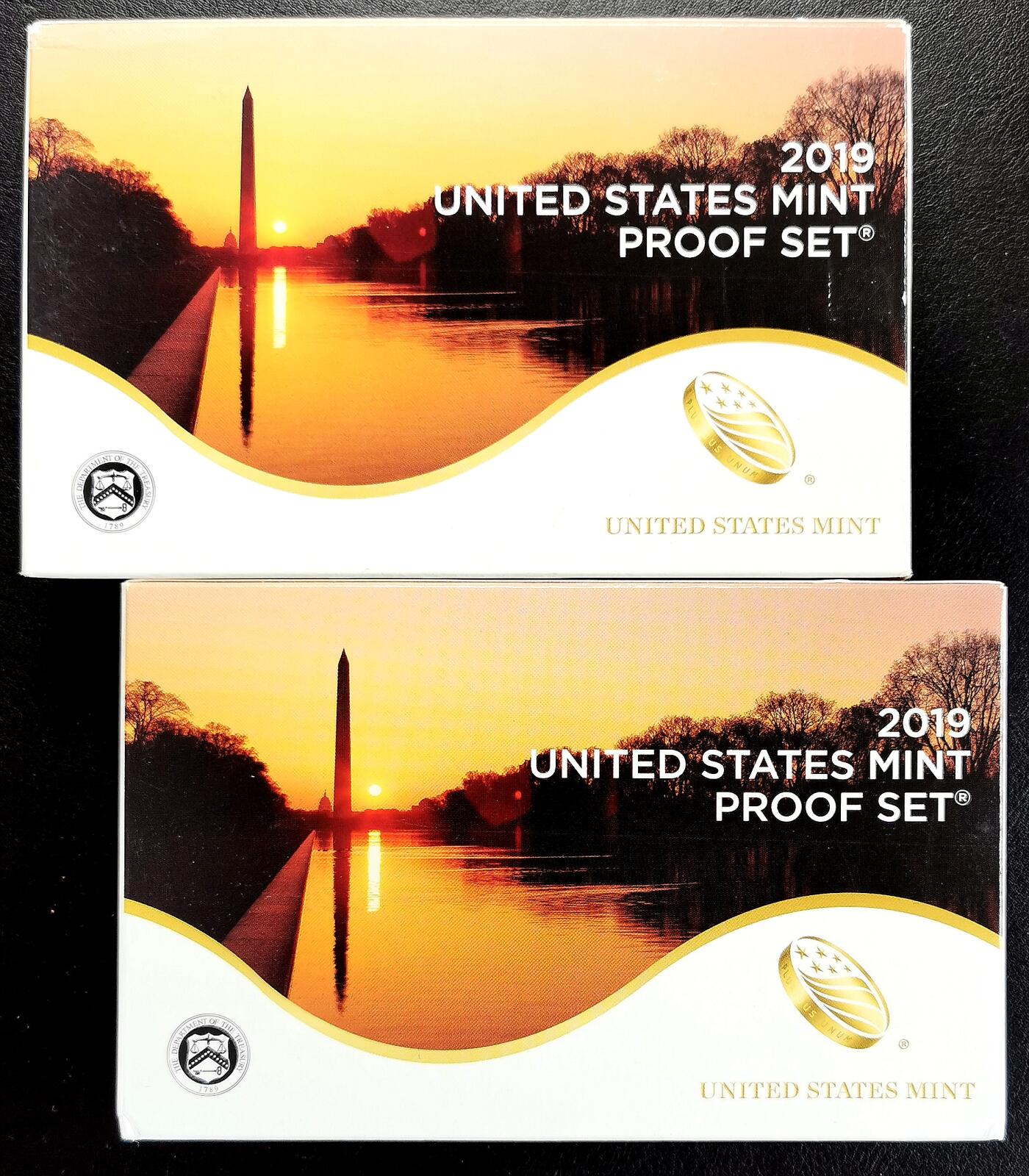 凡希社世界钱币微拍第二百七十一期 2019美国精铸PS十枚装两套原厂包装！