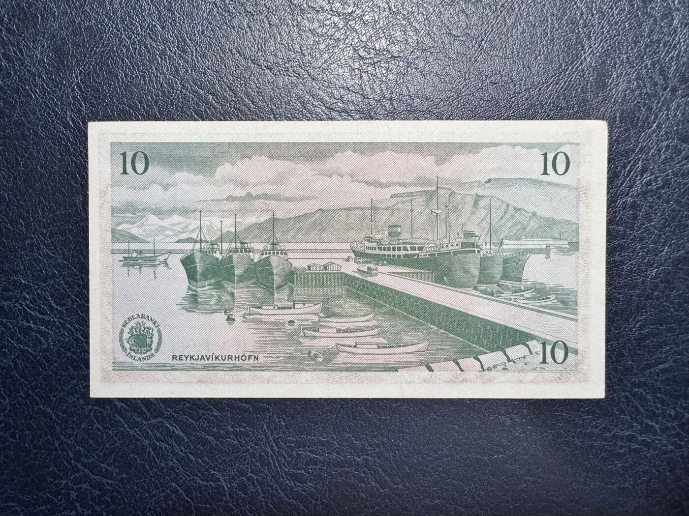 收藏联盟Quantum Auction 第350期拍卖  冰岛1961年10克朗 品相UNC-  号码无47