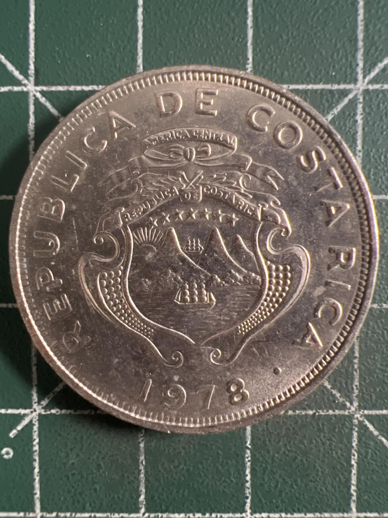 第615期 硬币专场 （无押金，捡漏，全场50包邮，偏远地区除外，接收代拍业务） 哥斯达黎加2库鲁 1978年