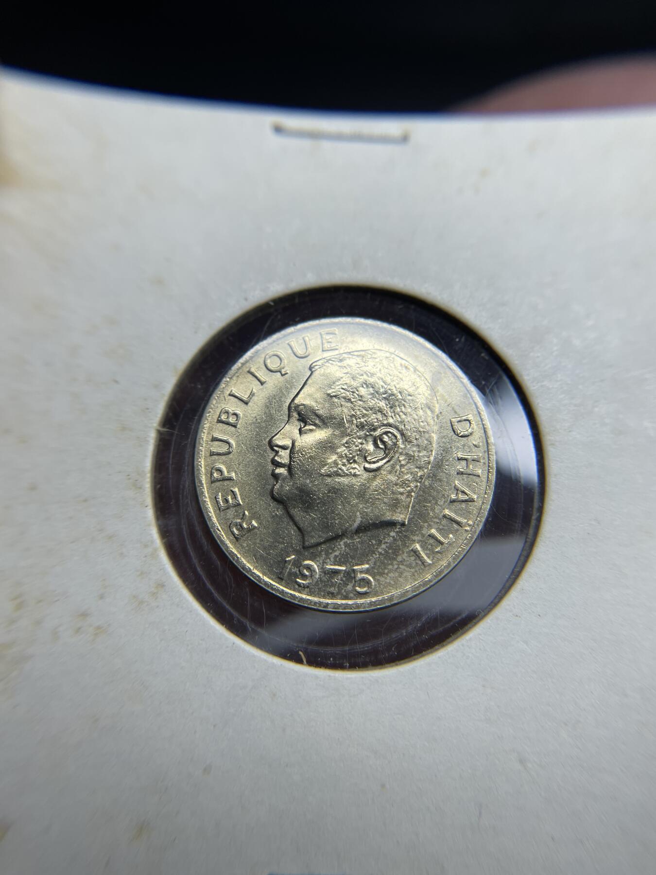 2024年集古藏今外币拍卖第八期-第2场—（总第72拍） 1975年海地5分纪念币