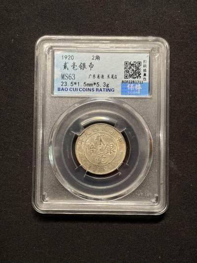 戎马世界章牌大赏第70期 - 民国二毫银币