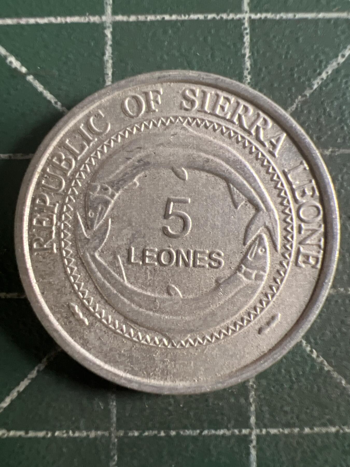 第615期 硬币专场 （无押金，捡漏，全场50包邮，偏远地区除外，接收代拍业务） 塞拉利昂5利昂