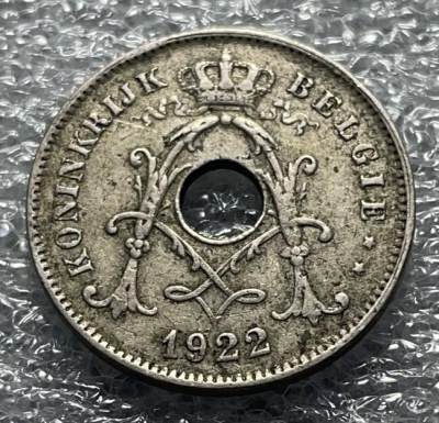 文馨钱币收藏131 场，中外古币，版本明细分好了 - 1922 年比利时 10 分