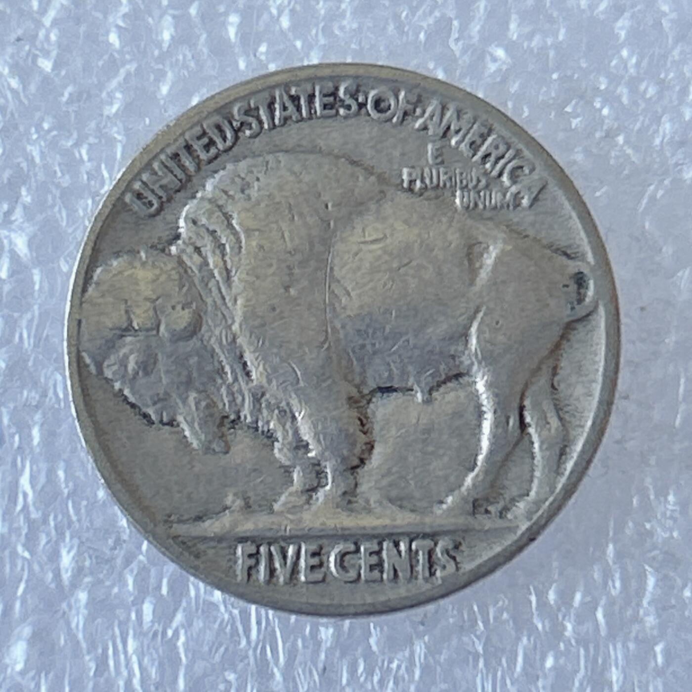 海外回流1元起拍小铺 各国钱币散币场 第12期 1936年美国5分印第安酋长野牛镍币