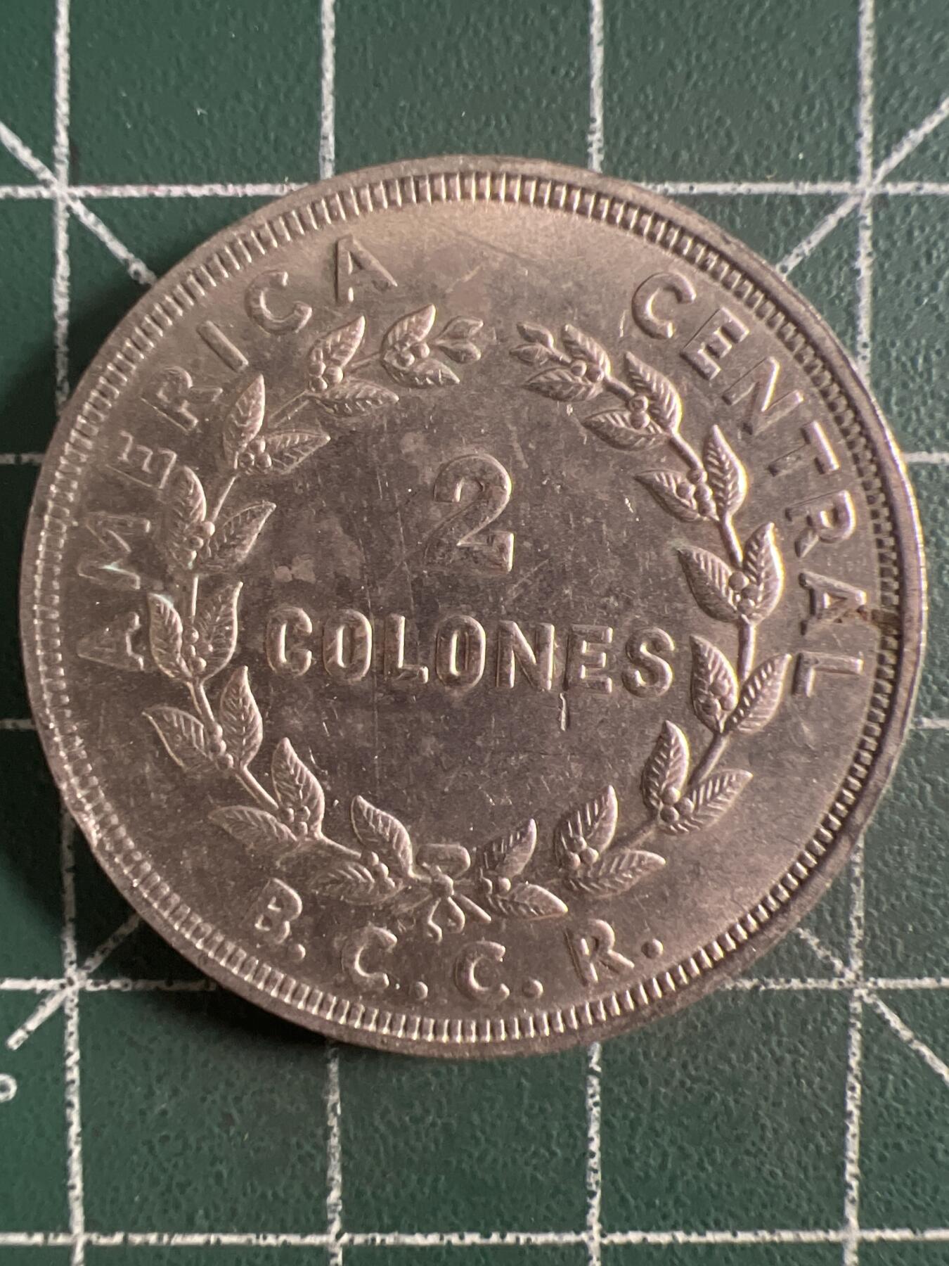 第615期 硬币专场 （无押金，捡漏，全场50包邮，偏远地区除外，接收代拍业务） 哥斯达黎加2库鲁 1978年