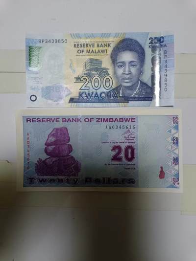 【20240604】非全新纸币第141场 - 非洲国家2张纸币
