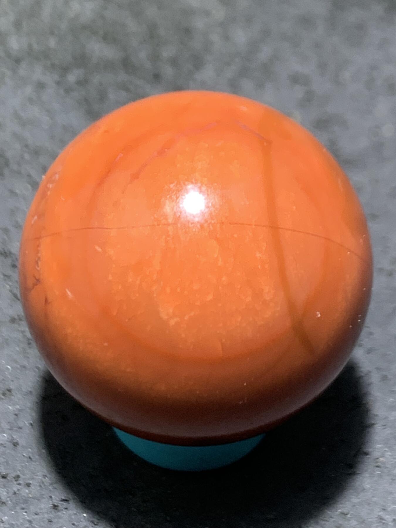 南红玛瑙柿子红大圆珠一颗