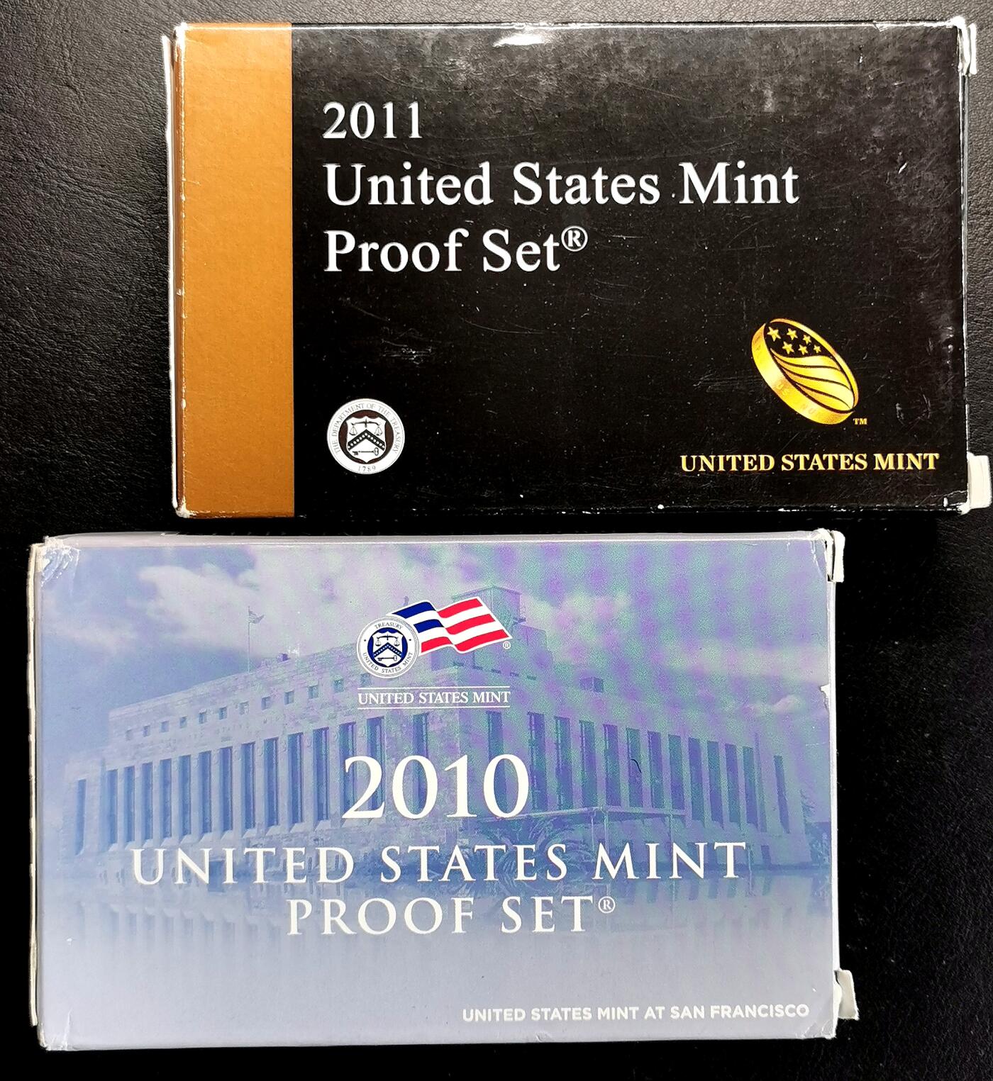 凡希社世界钱币微拍第二百七十一期 2010/2011美国精铸PS十四枚装两套原厂包装！