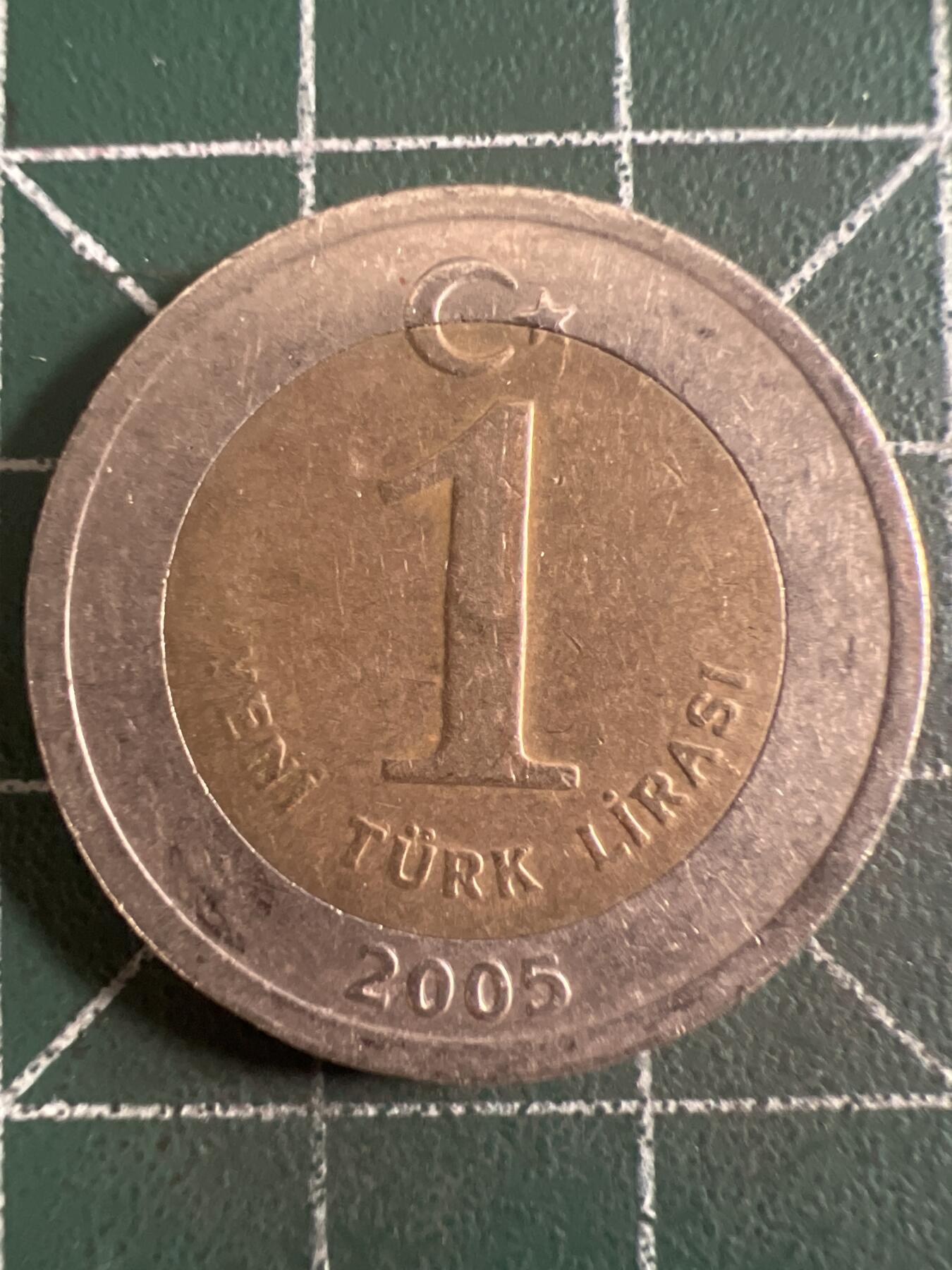 第634期 硬币专场 （无押金，捡漏，全场50包邮，偏远地区除外，接收代拍业务，本店十天发一次货） 土耳其1库鲁 双色币