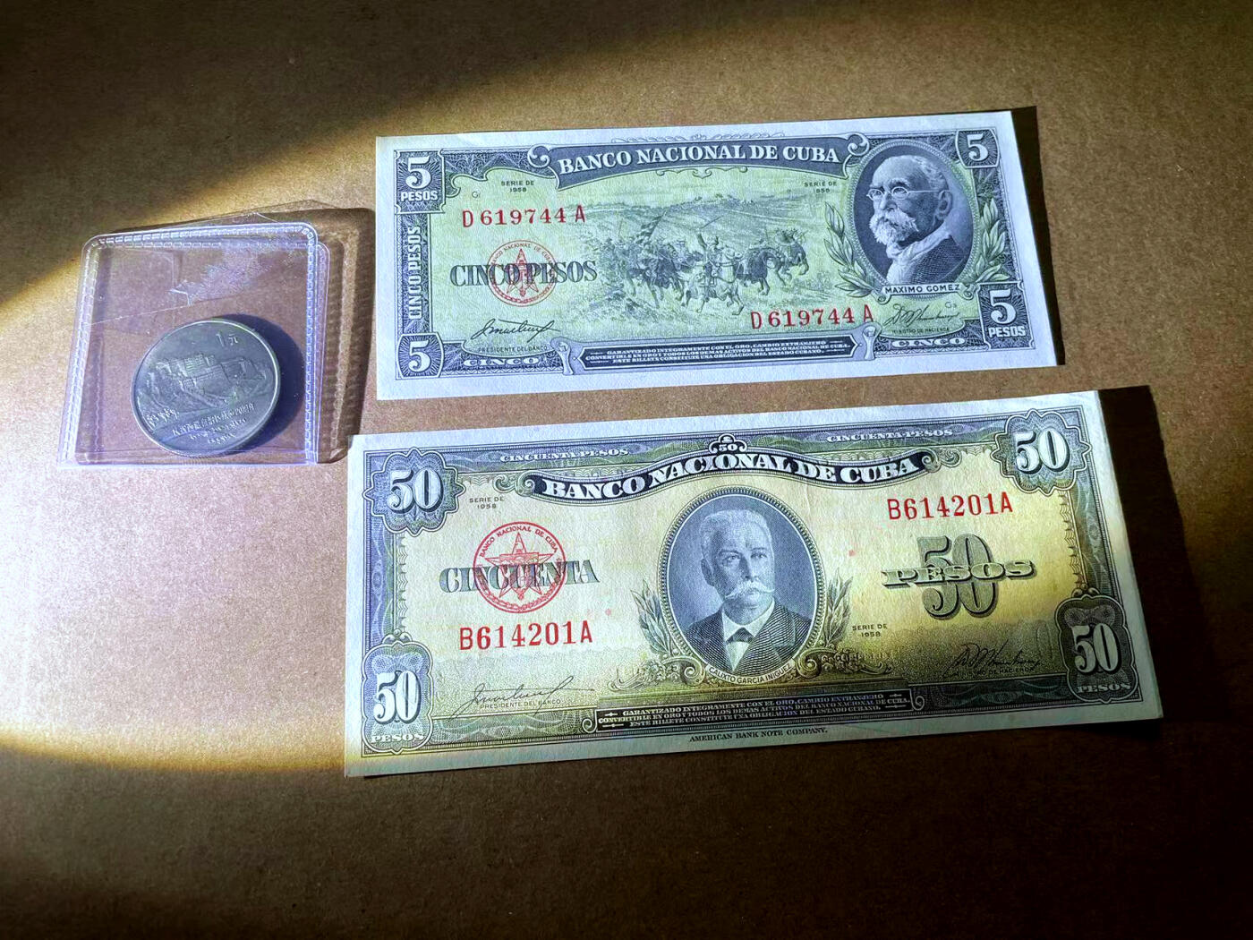 【Blue Auction】✨世界纸币精拍第485期【精】 【一组3项】西藏自治区成立20周年纪念币1元&古巴1958年5-50比索 UNC-