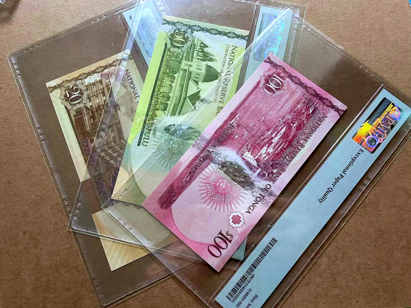 【Blue Auction】✨世界纸币精拍第485期【精】 【一组6张 A冠1116全同倒置号】汤加 2015年2-100潘哥 PMG68EPQ-67EPQ 高分 欧盟 2002年200欧元 PMG67EPQ 高分