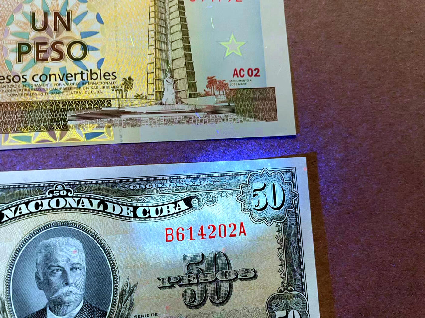 【Blue Auction】✨世界纸币精拍第485期【精】 【一组2张】古巴 1958-2007年1-50比索 UNC-  