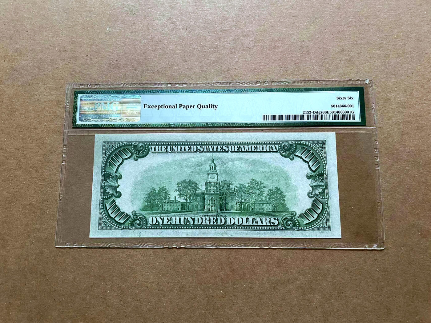 【Blue Auction】✨世界纸币精拍第485期【精】 【冠军分】美国 1934年100美金 PMG66EPQ 高分 富兰克林 老壳