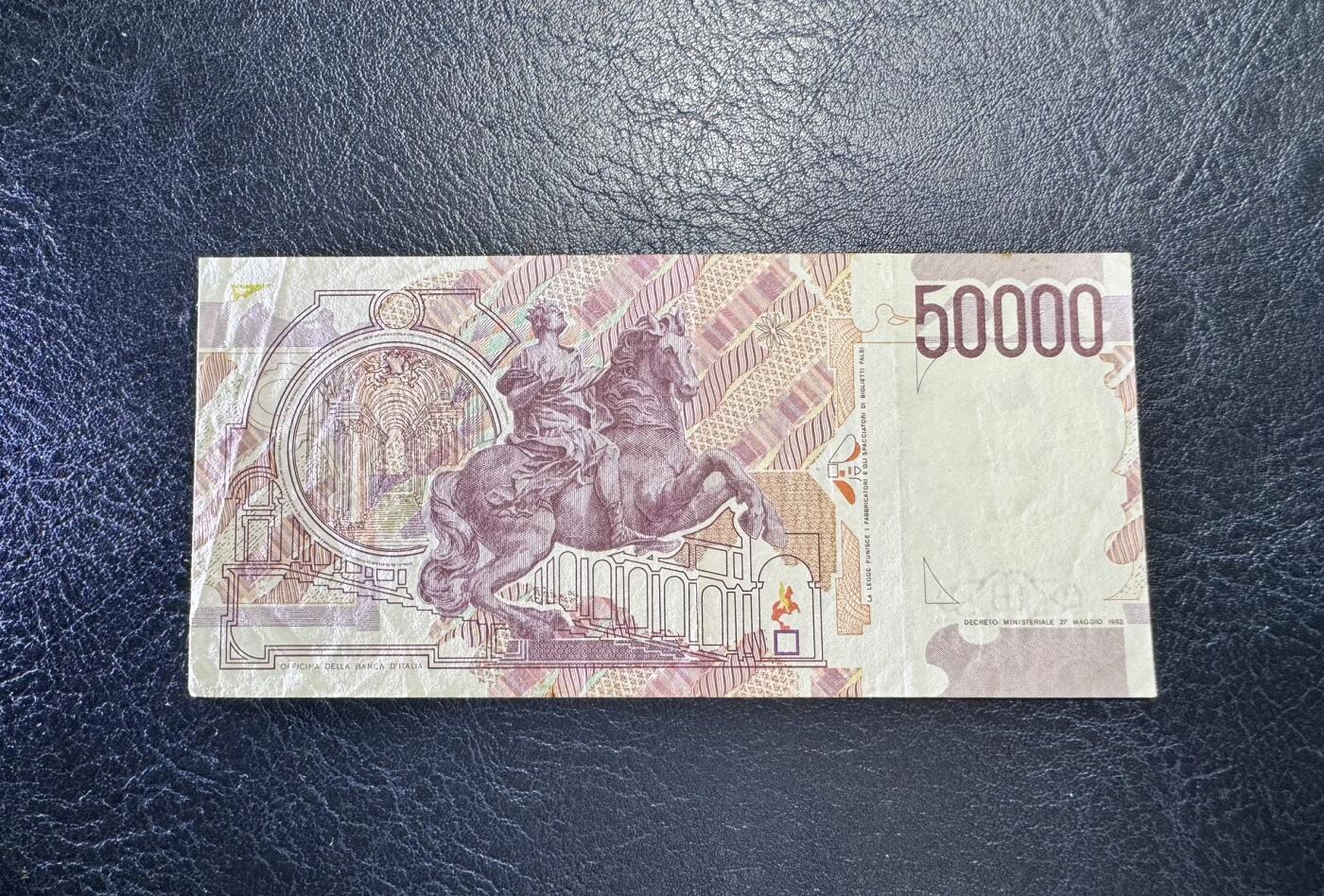 收藏联盟Quantum Auction 第350期拍卖  意大利1992年50000里拉 非全新 品相如图 