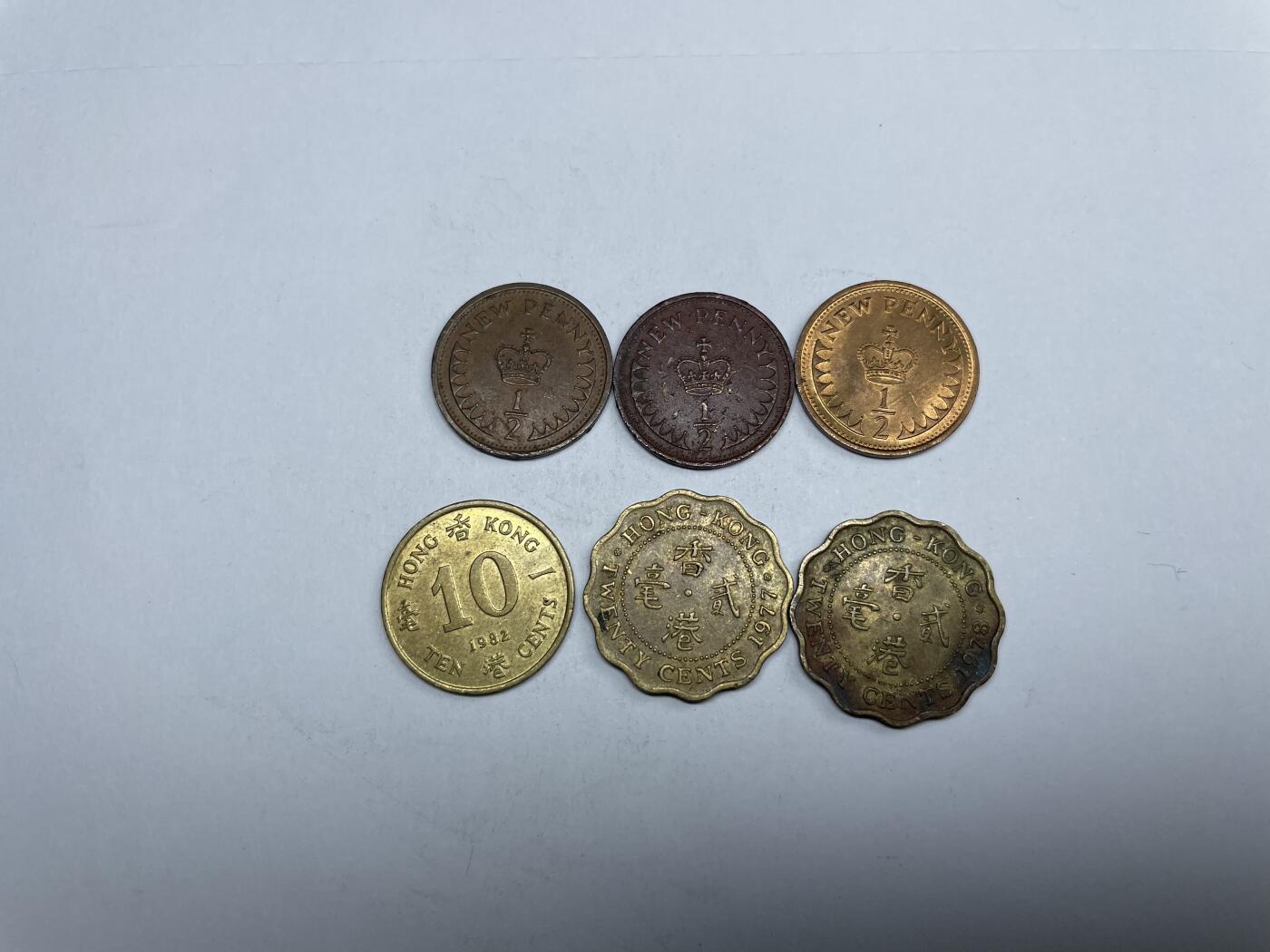 2024年集古藏今外币拍卖第八期-第3场—（总第73拍） 英国和香港6枚