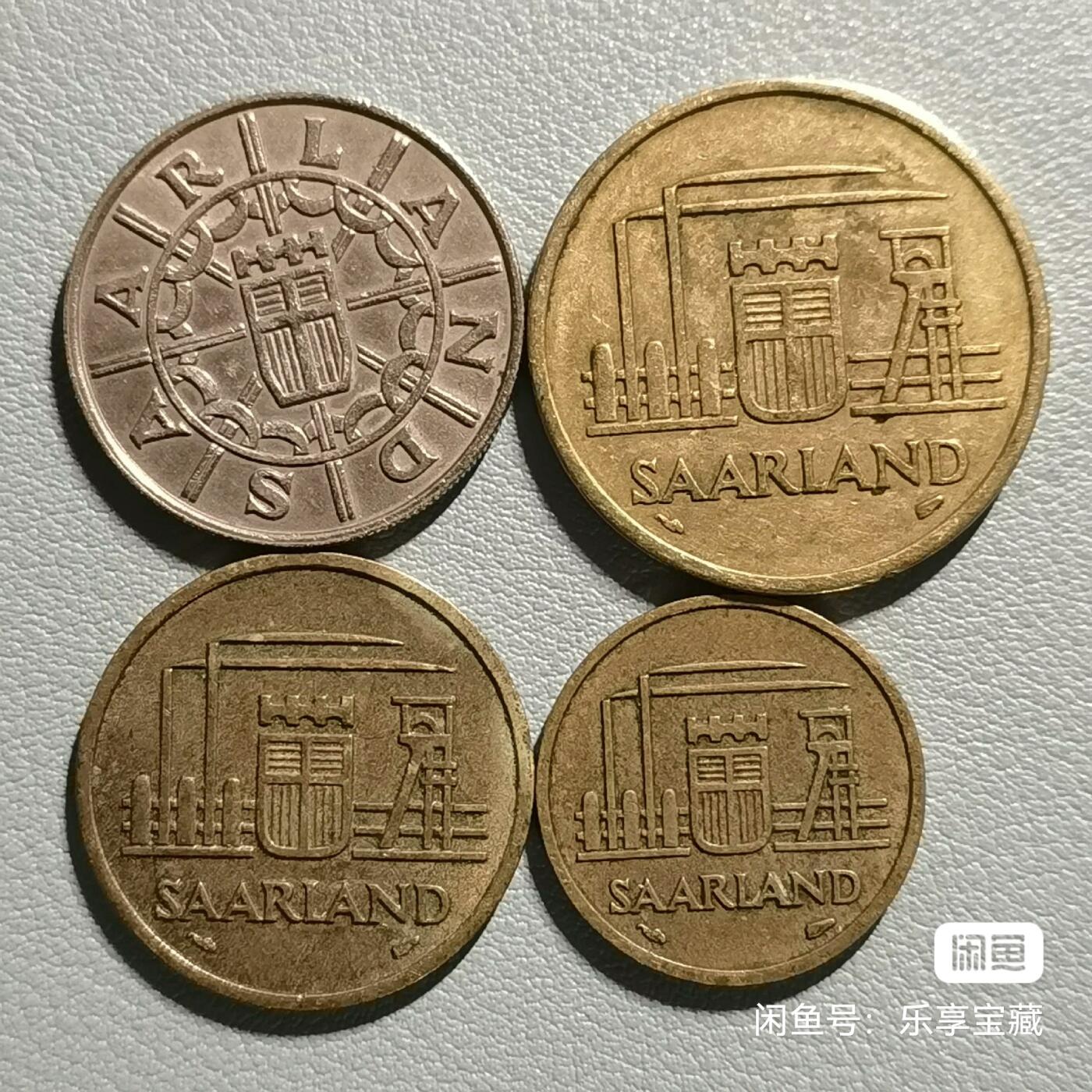 🎉🎊乐享宝藏💎💰~20240623专场 二战后法占德国萨尔州100、50、20、10法郎