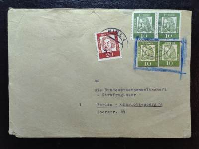 国际实寄邮封💰（拍卖）🔭专场🌟 - 德国早期实寄-联邦检察官犯罪记录-柏林夏洛滕堡