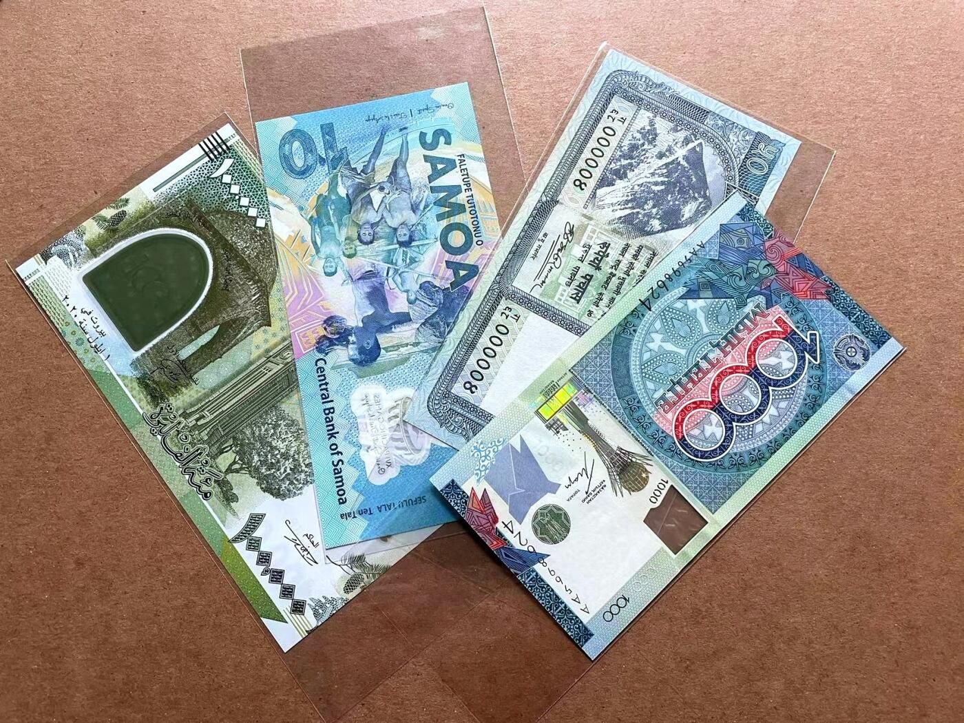 【Blue Auction】✨世界纸币精拍第486期【精】 【一组4张 含4号小号】多国纸币一组 全新UNC