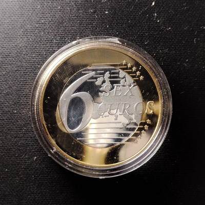 20240704 德国红灯区6欧双金属代用币 Sexy EUR 情趣纪念币背面图案随机发