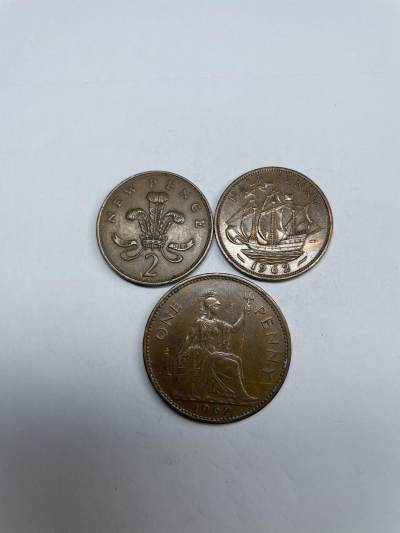 2024年集古藏今外币拍卖第八期-第3场—（总第73拍） - 英国各面值三枚