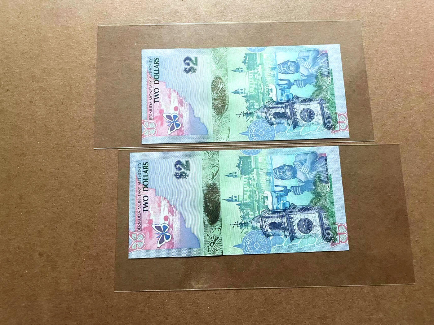 【Blue Auction】✨世界纸币精拍第486期【精】 【一组5张 洋葱冠 获奖钞 无47】百慕大 2009年2元 蓝鸟 全新UNC 