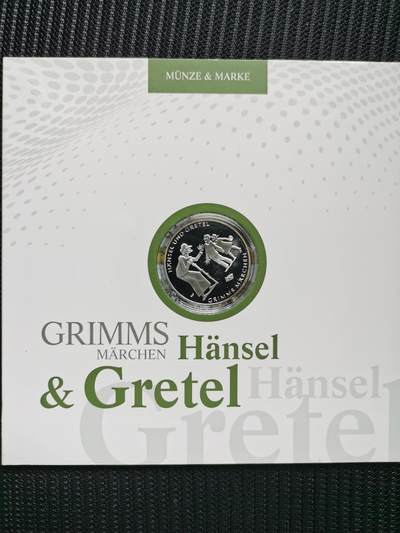 道一币馆币章第六十八场 - 邮币封 德国2014年格林兄弟10欧元精制纪念银币 