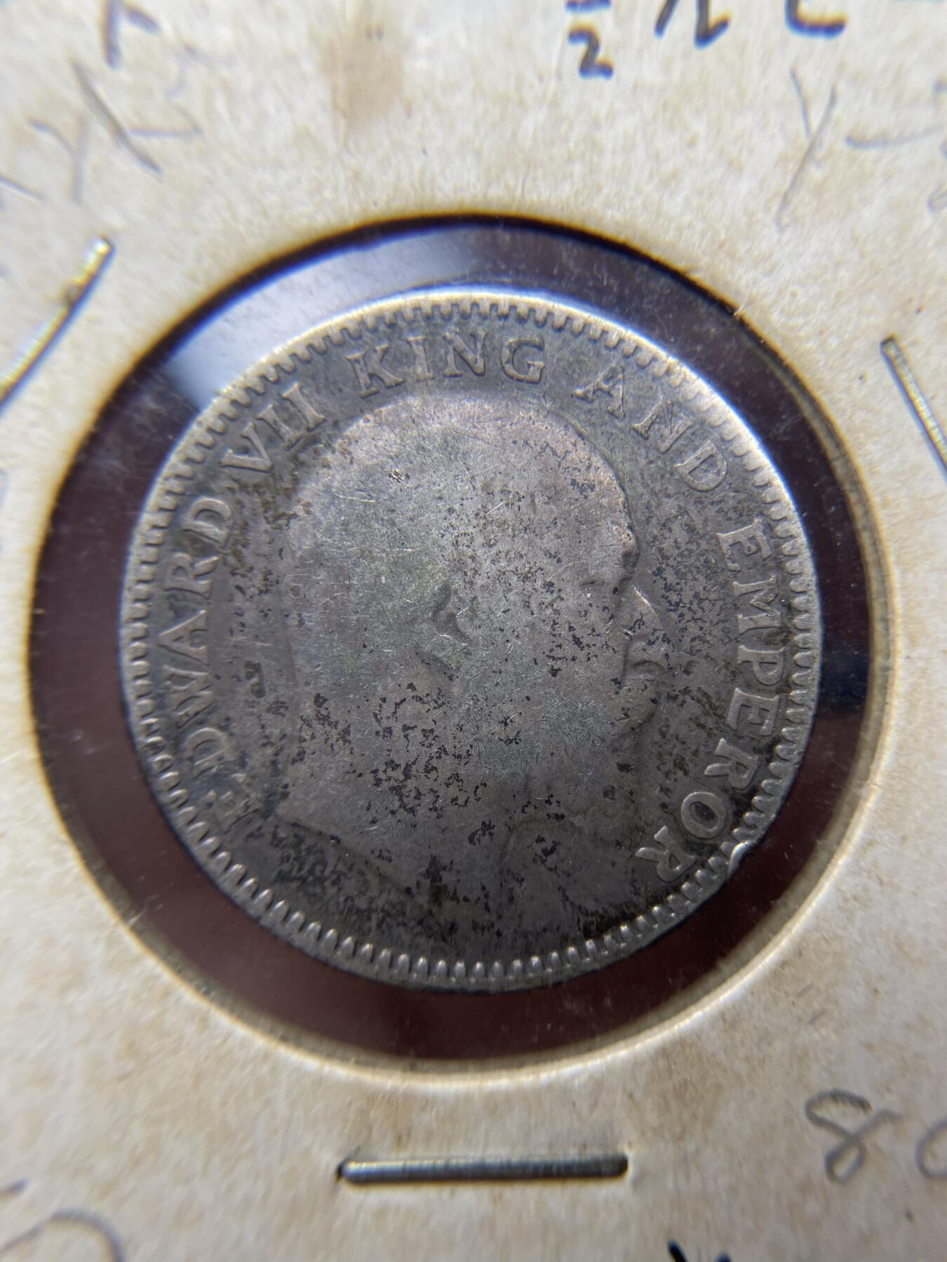 2024年集古藏今外币拍卖第八期-第3场—（总第73拍） 1910年英属印度半卢比银币