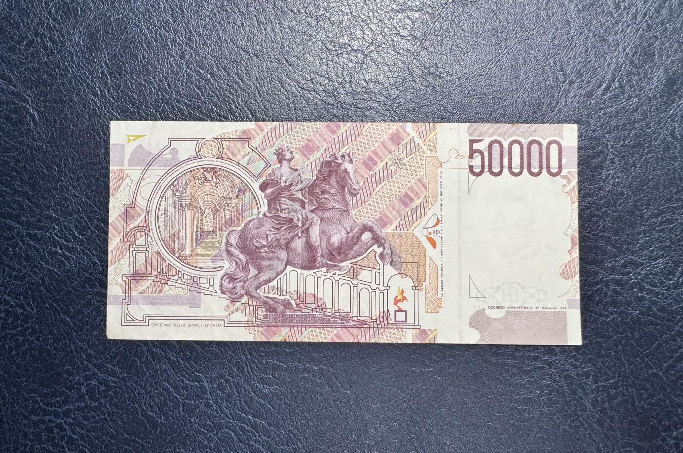 收藏联盟Quantum Auction 第350期拍卖  意大利1992年50000里拉 非全新 品相如图 