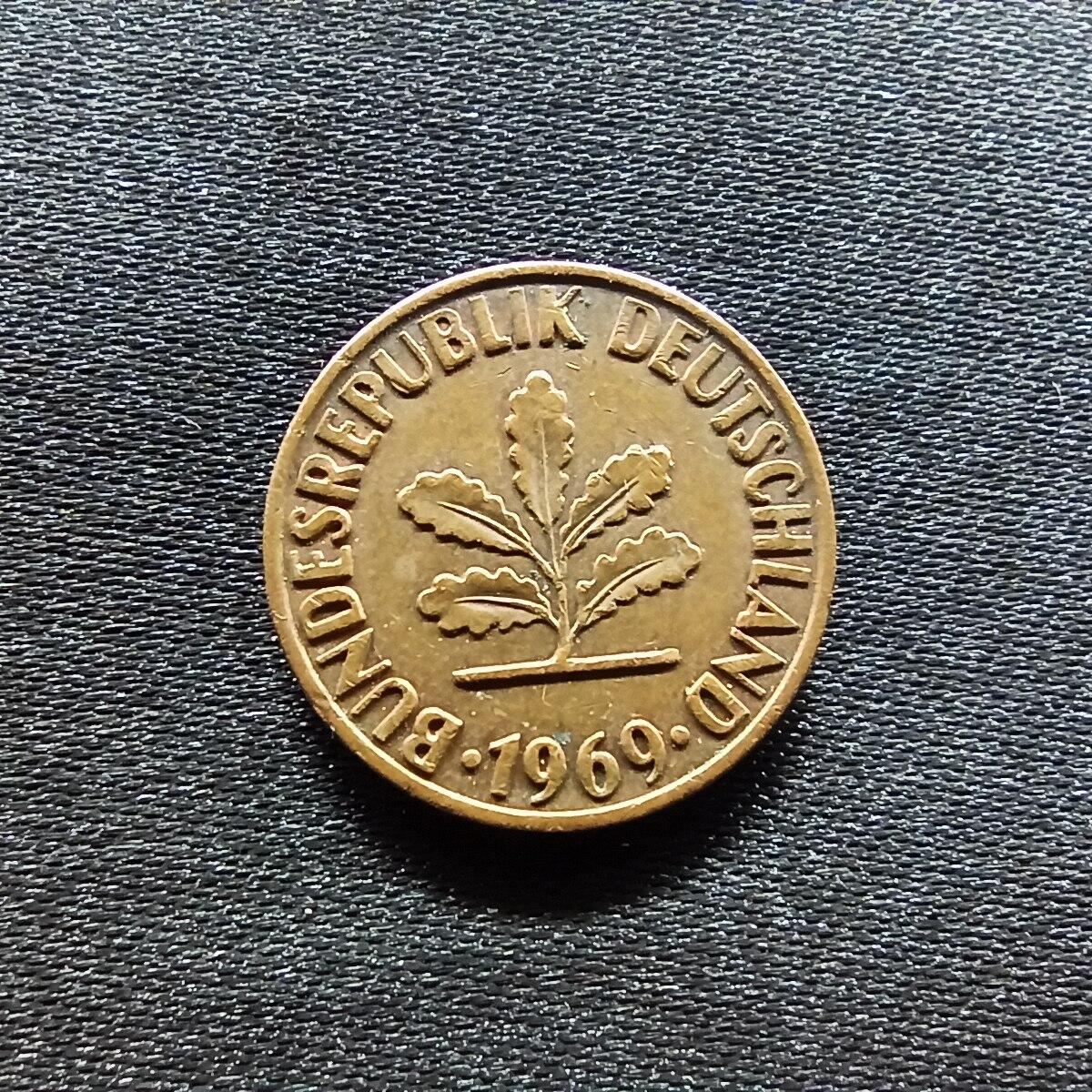 邮泉阁限时拍卖第九场 德国硬币专场二 德国1969年2芬尼J版