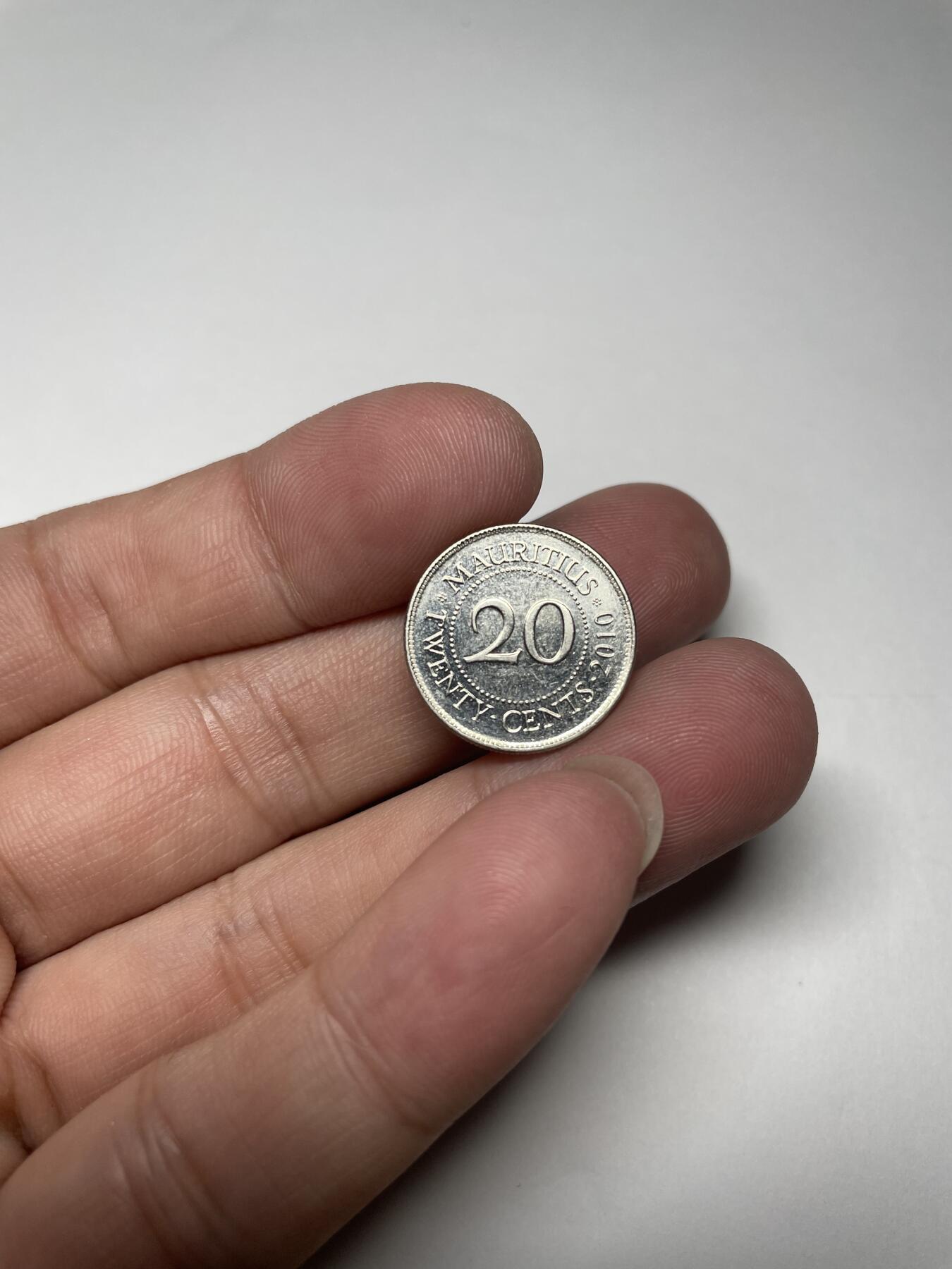 2024年集古藏今外币拍卖第八期-第4场—（总第74拍） 2010年毛里求斯20分