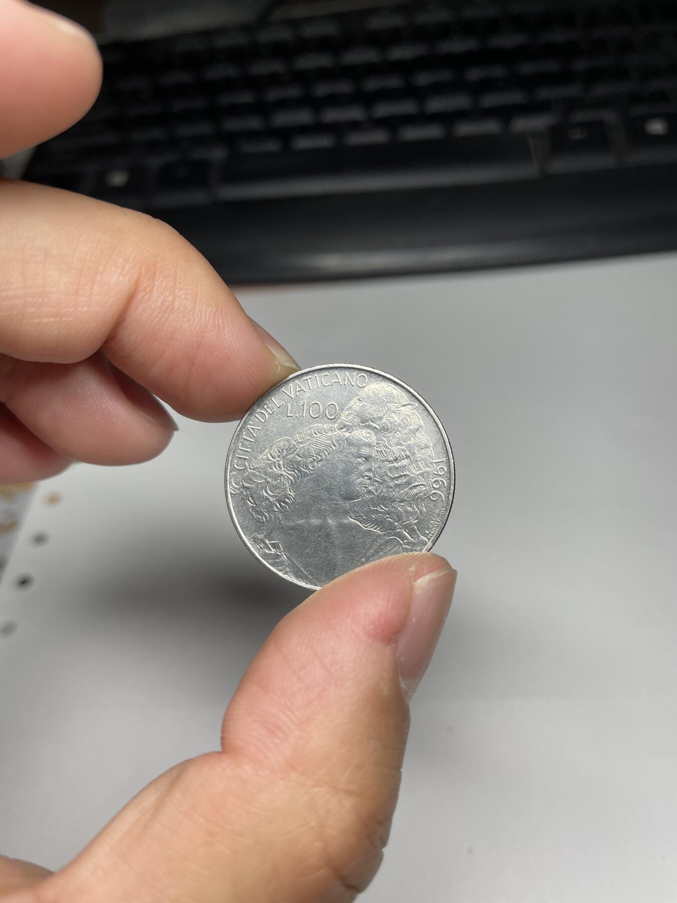 2024年集古藏今外币拍卖第八期-第5场—（总第75拍） 1966年梵蒂冈100里拉