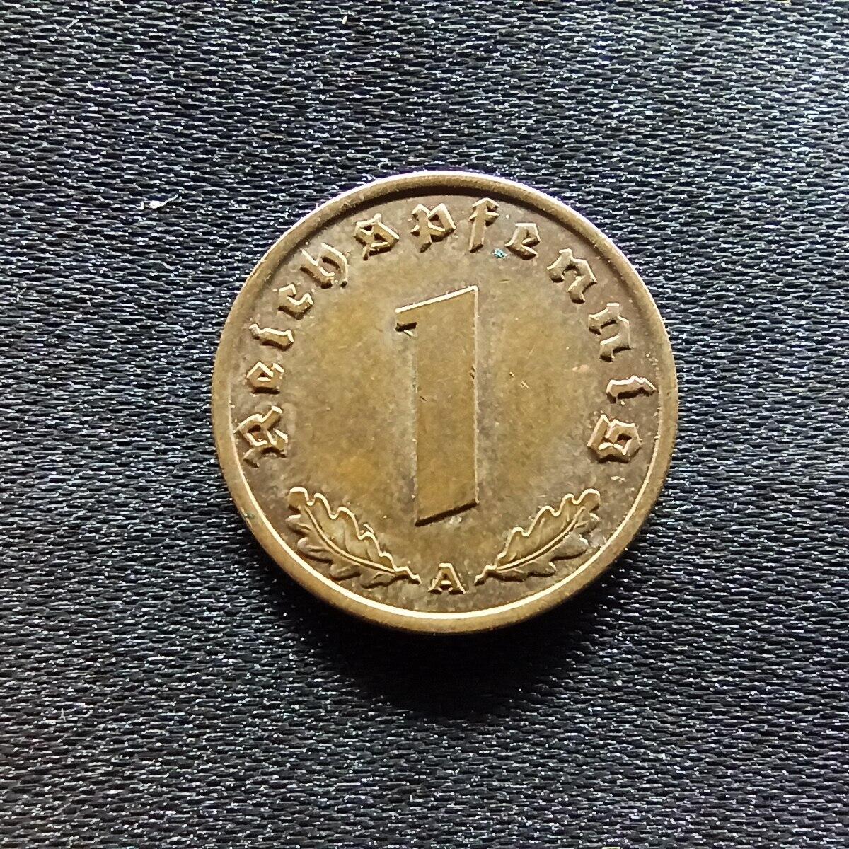 邮泉阁限时拍卖第九场 德国硬币专场二 二战德国1940年1芬尼A版