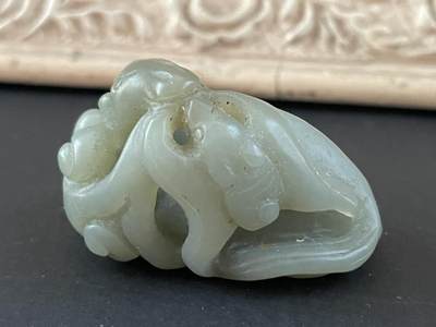 海外回流精品拍卖（五一专场） 法国回流马上有福题材玉件（寓意好）