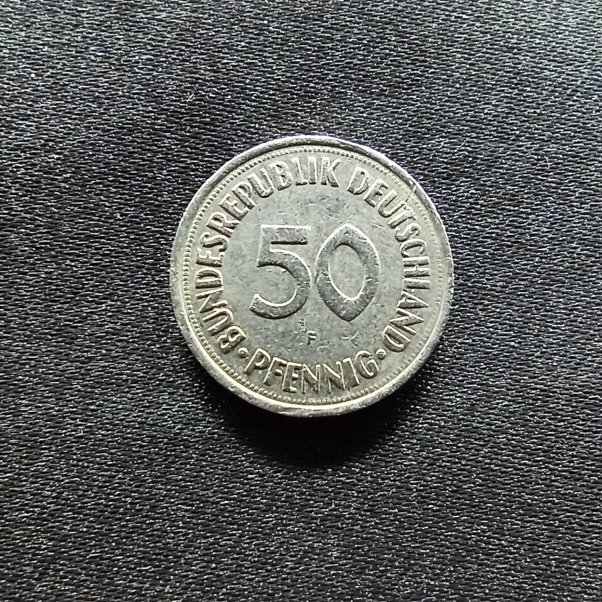 邮泉阁限时拍卖第九场 德国硬币专场二 德国1972年50芬尼F版