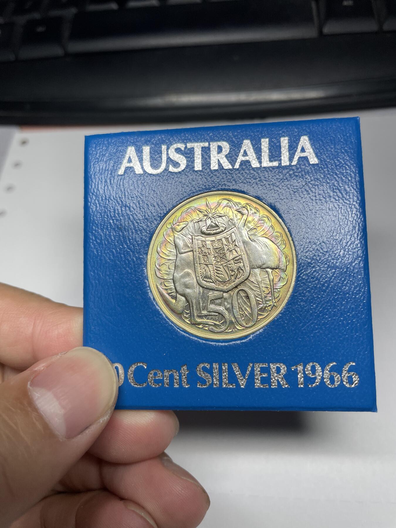 2024年集古藏今外币拍卖第八期-第5场—（总第75拍） 1966年澳大利亚50分银币