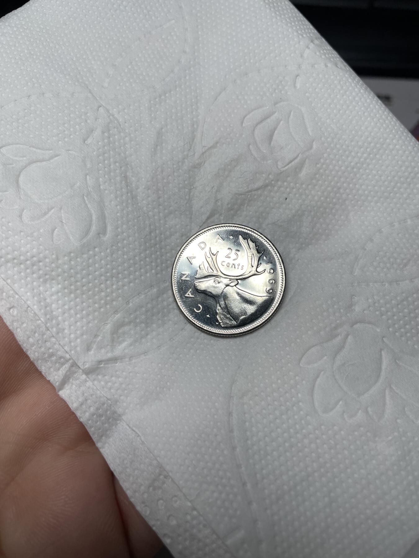 2024年集古藏今外币拍卖第八期-第5场—（总第75拍） 1969年加拿大25分