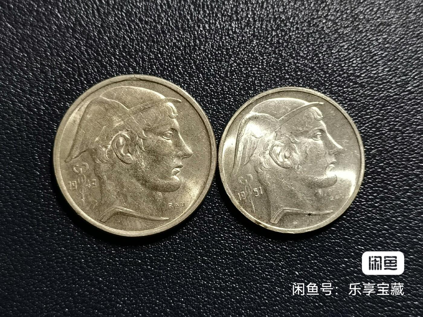 🎉🎊乐享宝藏💎💰~20240623专场 比利时20、50法郎银币~商业之神墨丘利