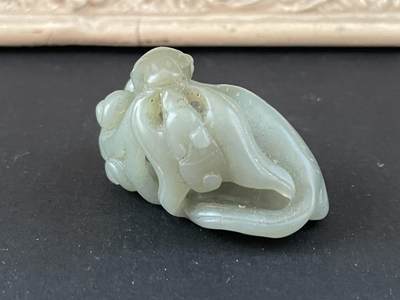 海外回流精品拍卖（五一专场） 法国回流马上有福题材玉件（寓意好）