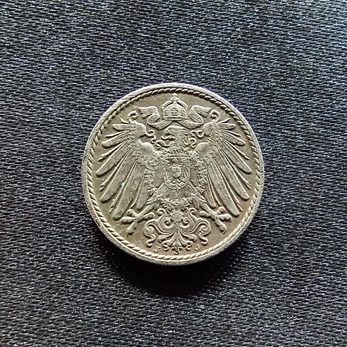 邮泉阁限时拍卖第九场 德国硬币专场二 德国1914年5芬尼J版