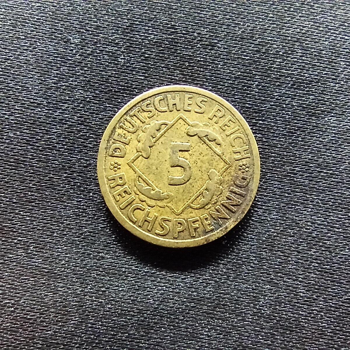 邮泉阁限时拍卖第九场 德国硬币专场二 德国1935年5芬尼A版