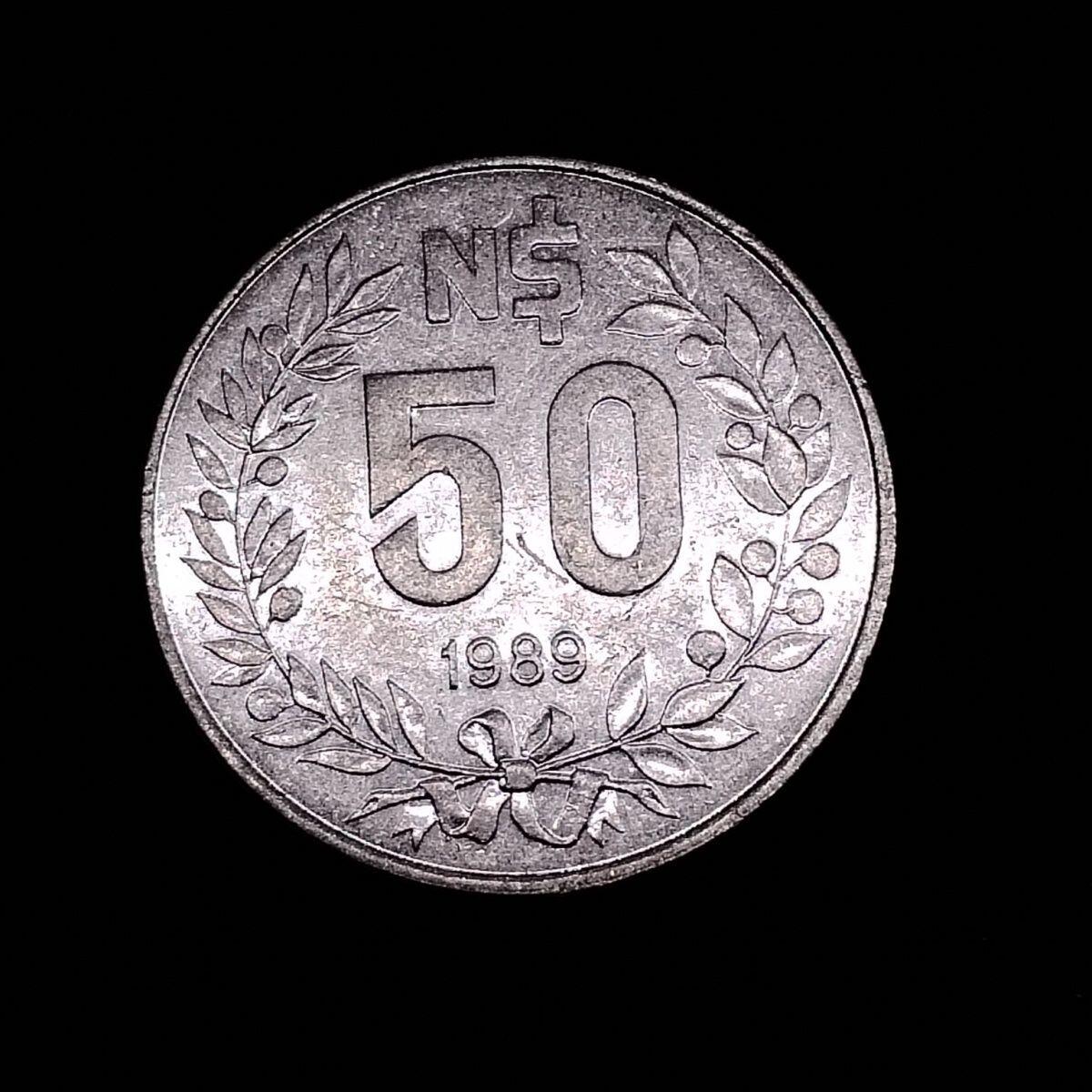 20240601 乌拉圭50新比索硬币 1989年版 23mm3006